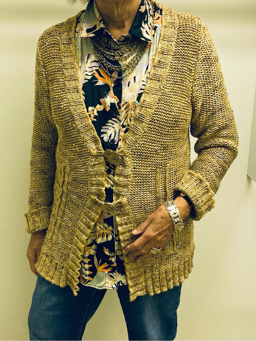 BCBG Max VINTAGE Boho cardigan  sweater